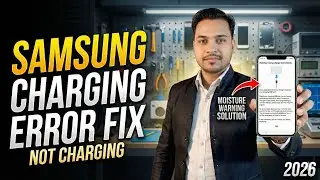 Samsung A34 A35 A54 Charging Error Problem Fix | Not Charging | Moisture Warning Solution 2026🔥🔥