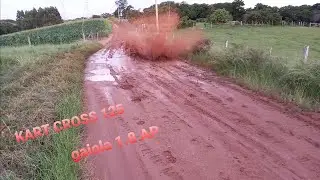 Trilha de Kart cross 125 e gaiola 1.8 AP acelerando forte na trilha