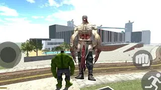 Hulk Vs Giant epic monster attack #indianbikedriving3d 