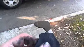 WW1 style single edged punch knife in 1084