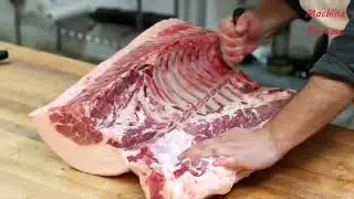 Amazing Food Modern Meat Processing Line Factory   Fastest Pork Meat Cutting Skill Processing