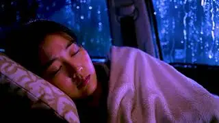 Rainy Night Car Ride | Sleep with Soothing Rain Sounds