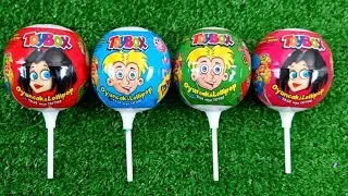 Satisfying Video 🍭 5 Lollipops Unpacking ASMR || Yummy and Delicious Rainbow Lollipops