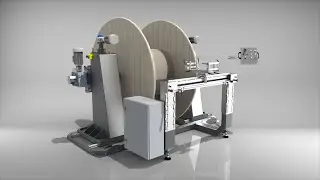 PELTOC cable, rope, pipe winder to drums