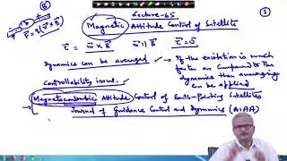 Lec 65: Satellite Attitude Control using Magnetic Torquer (Contd.) #CH24SP #swayamprabha