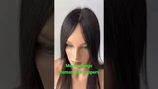 Human hair toppers for women thing hair or hair loss