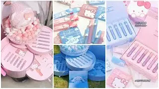 VLOG -16 🎀 Colorkey HelloKitty Makeup Kit Unboxing ✨ Makeup Unboxing✨ aesthetic Makeup Unboxing