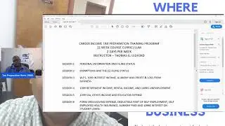 My Online Tax Preparation Training Course 12 Weeks