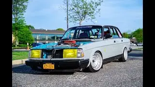 Custom V8 383 Stroker Volvo 240 Coupe Engine Swap Build Burnout Stanced Non Turbo GL GLT DL