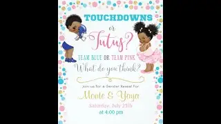 OUR GENDER REVEAL !!!!!!!!!!!!!!!!!!!!!!!!!!!!!!!!!!         TOUCHDOWNS OR TUTUS