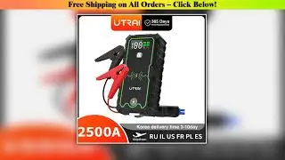 UTRAI Power Bank 2500A Jump Starter Portable Charger Car Booster 12V Auto Starting Device