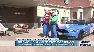 Mario & Luigi at Market Street fundraiser