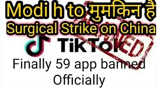 TikTok BAN In India - Government Bans 59 Apps in India - TikTok Game Over| finally TIKTOK banned