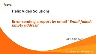 BMC Smart Reporting: Error sending a report by email 