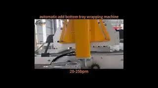 beverage automatic bottom add paper tray wrapping machine #packagingmachinefactory #packingmachine
