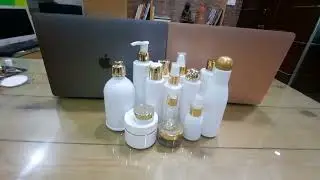 Zenvista Elegance: White Pet Bottle, Diverse Gold Cap Options! ⚪✨ #ZenvistaPackaging