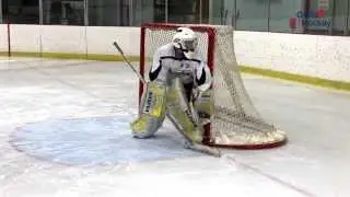 Ice Hockey Goalie Drill: Walking Down the Wing