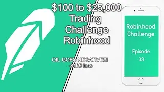 Oil Prices Go Negative ~ -$165 Loss ~ Robinhood Options Trading Challenge Ep. 33