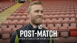 Post-Match | Jayden Stockley reacts after late winner against Crewe Alexandra