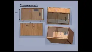 Leopard Gecko Vivarium Plan - Computer Aided Design (CAD)