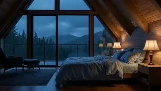Anxiety Relief: Rain piano for sleep, rainy mountain retreat, peaceful dreams 😴