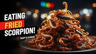 Eating Fried Scorpion ASMR | Crunchy Exotic Food