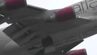 Virgin Atlantic Take off London Heathrow 747-400