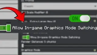 How To On Graphics Mode Switching In Minecraft V1.21.94