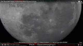 P&K space imaging capture.. object transverses moon