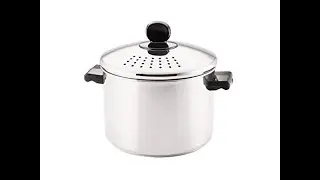 farberware classic stainless steel 8 quart covered straining stockpot