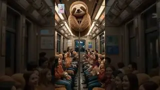 Sleepy Sloth Themed Train🎀Would you like to ride? #train​ #travel#sleepysloth #cute​ #funny​ #short