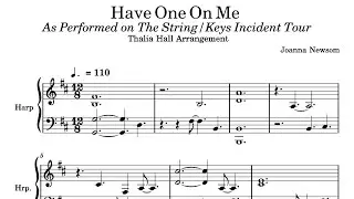 &ldquo;Have One on Me&rdquo; Joanna Newsom piano tutorial