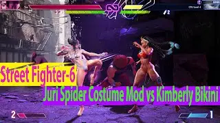 Juri Spider Costume Mod vs Kimberly Bikini [Street Fighter-6]