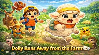 Dolly Runs Away from the Farm 🐑💨 | Finn & Dolly 3D Animated Kids Story | Friendship & Bravery