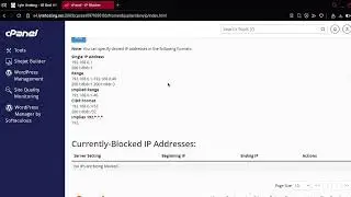 How to Block an IP Address from Your Website Using cPanel #cPanelTutorial #WebsiteSecurity