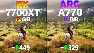 RX 7700 XT vs ARC A770 - Test in 8 Games