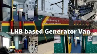 Generator Van in LHB coach of Indian Railways - Inside View