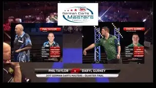 2017 German Darts Masters QF Phil Taylor (Eng) vs Daryl Gurney (Nir)