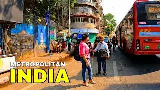 🇮🇳 Incredible India 4K Walk | Mumbai Colaba to Fort | Real City Tour