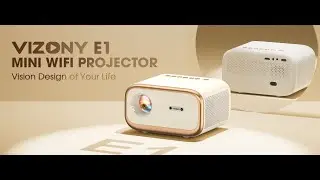 VIZONY E1 Native 1080p Projector with Wifi Bluetooth