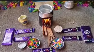 Miniature Dairy milk Chocolate Cake Recipe | Gems Chocolate Cake | Chocolate Cake |Dairy milk |