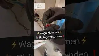 ⚡️Wago Klemmen ⚡️🙋🏾&zwj;♂️Richtig verwenden ❗️ #elektrik #strom #handwerk #installation #electric