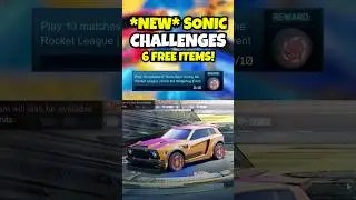 *NEW* Sonic the Hedgehog Challenges in Rocket League Season 20! (6 free items!)