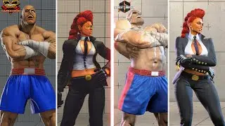 Street Fighter 6  - All Character Victory Poses - SF5 vs SF6