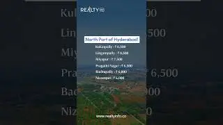 East to West and Beyond Hyderabad real Estate Property Rates Update! | Hyderabad | Realty Info