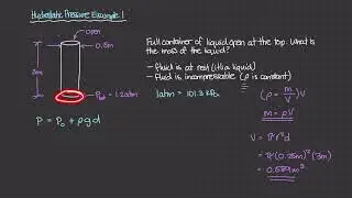 Hydrostatic Pressure Example 1 [Physics of Fluid Mechanics #12]