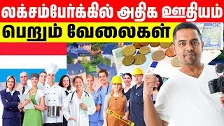 Highest Paying Jobs in Luxembourg in 2025 | Luxembourg Work Visa Tamil | Luxembourg Jobs Tamil