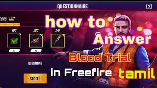 How to answer the new update Blood trial in Tamil and sum new updates in tamil