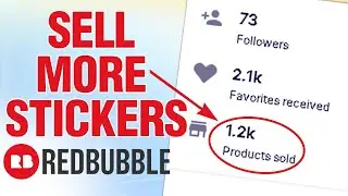 Sell Stickers On Redbubble ( Top Selling Product On Redbubble)