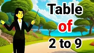 Table of 2 to 9 | 2 to 9 ka Table | 2 se 9 tak ka Table | 2 to10 | 2 to 5 | Math Table TV | 2 to 7